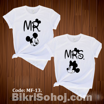 Couple T-shirt for Valentine - MF 2 pc